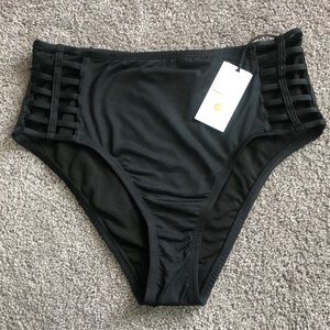 High waisted bathing suit bottoms